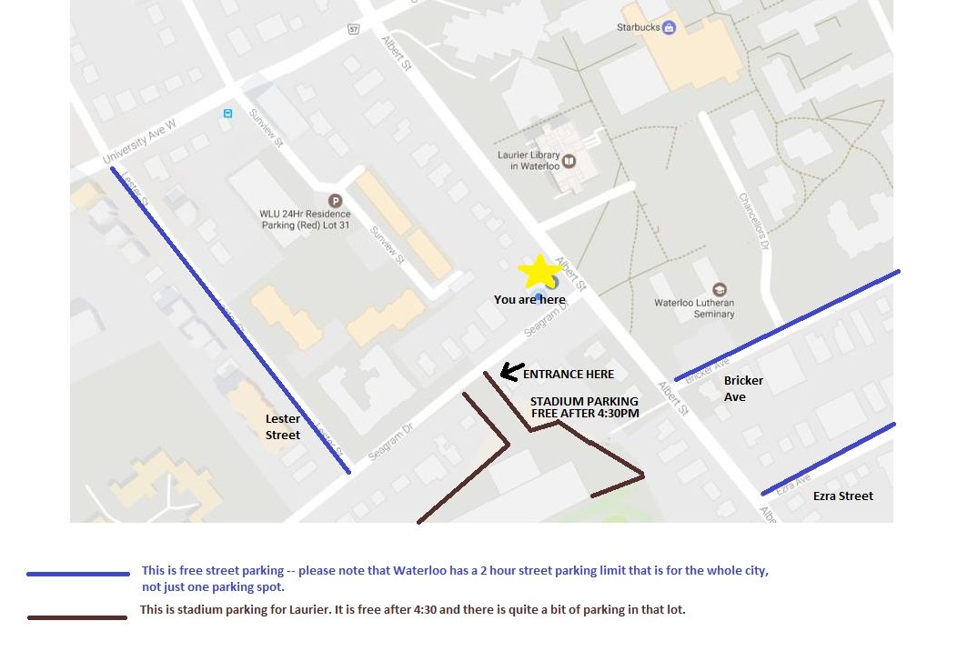 Where to Park - Map of area